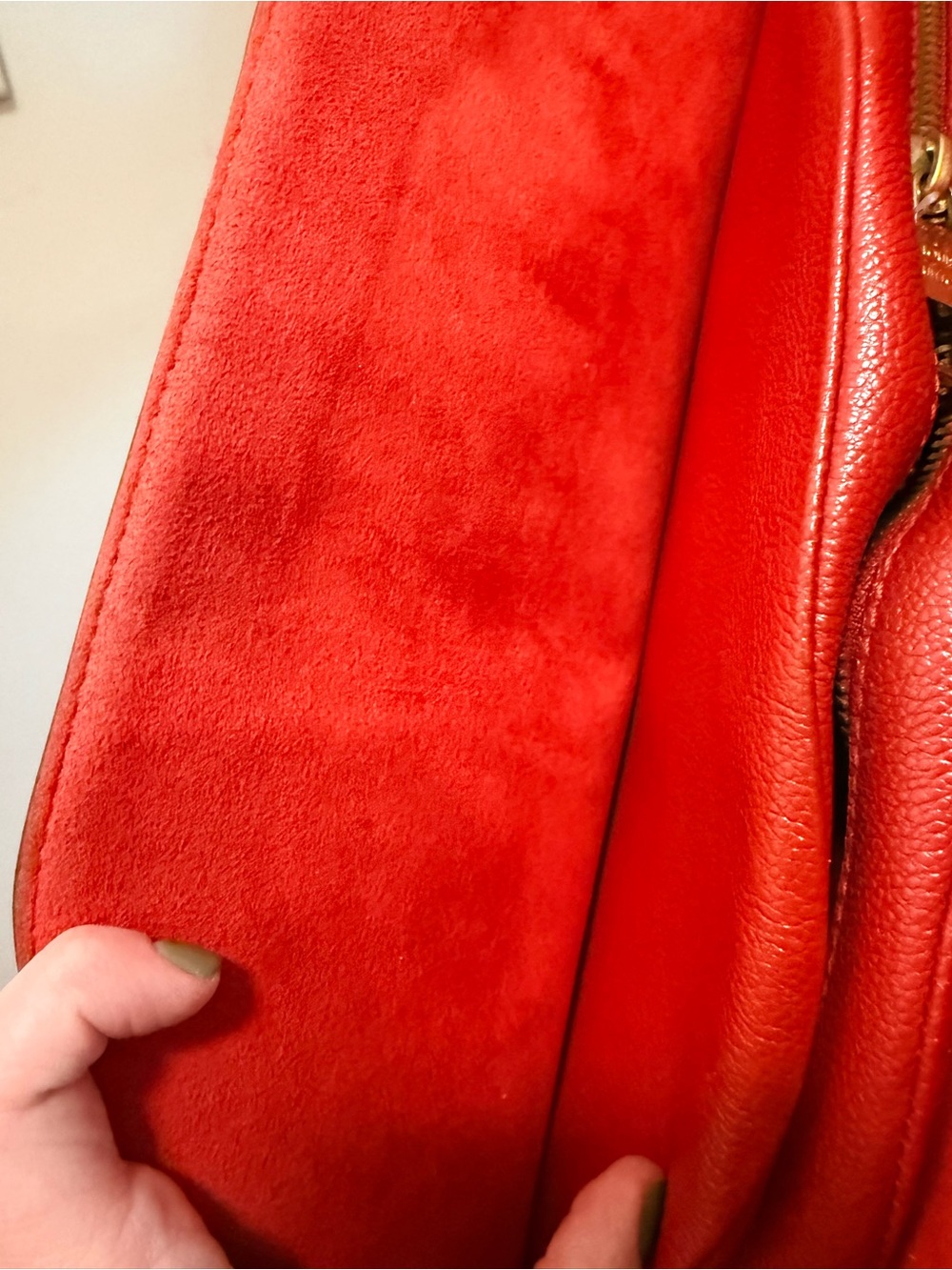 *AUTHENTIC* LOUIS VUITTON - MONOGRAM RED TWO WAY BAG - Picture 13 of 16